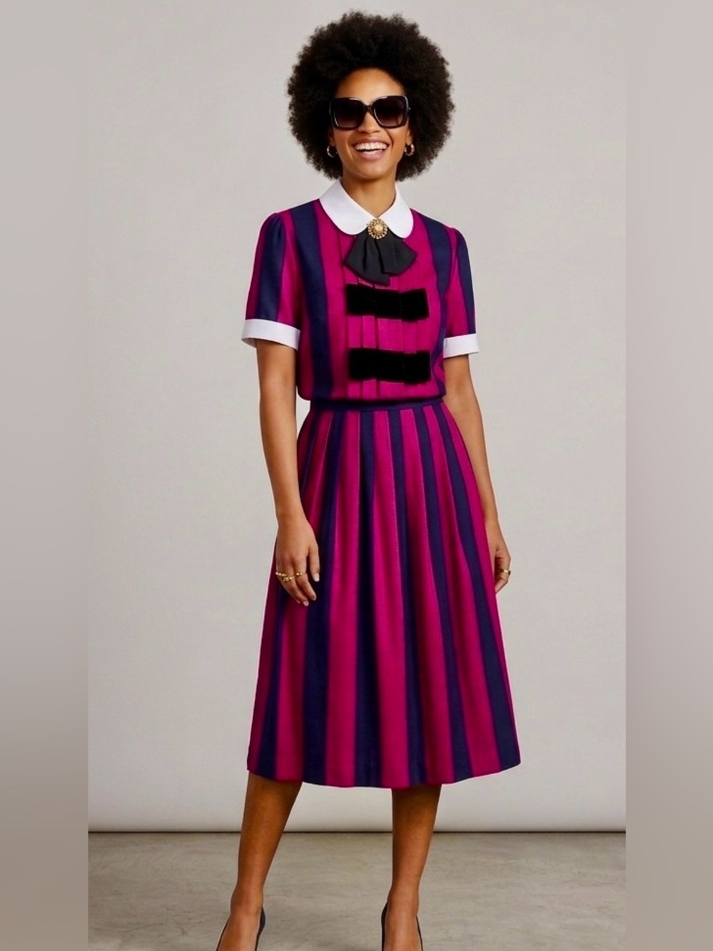 Modest Two-Piece Skirt & Top Crop Set